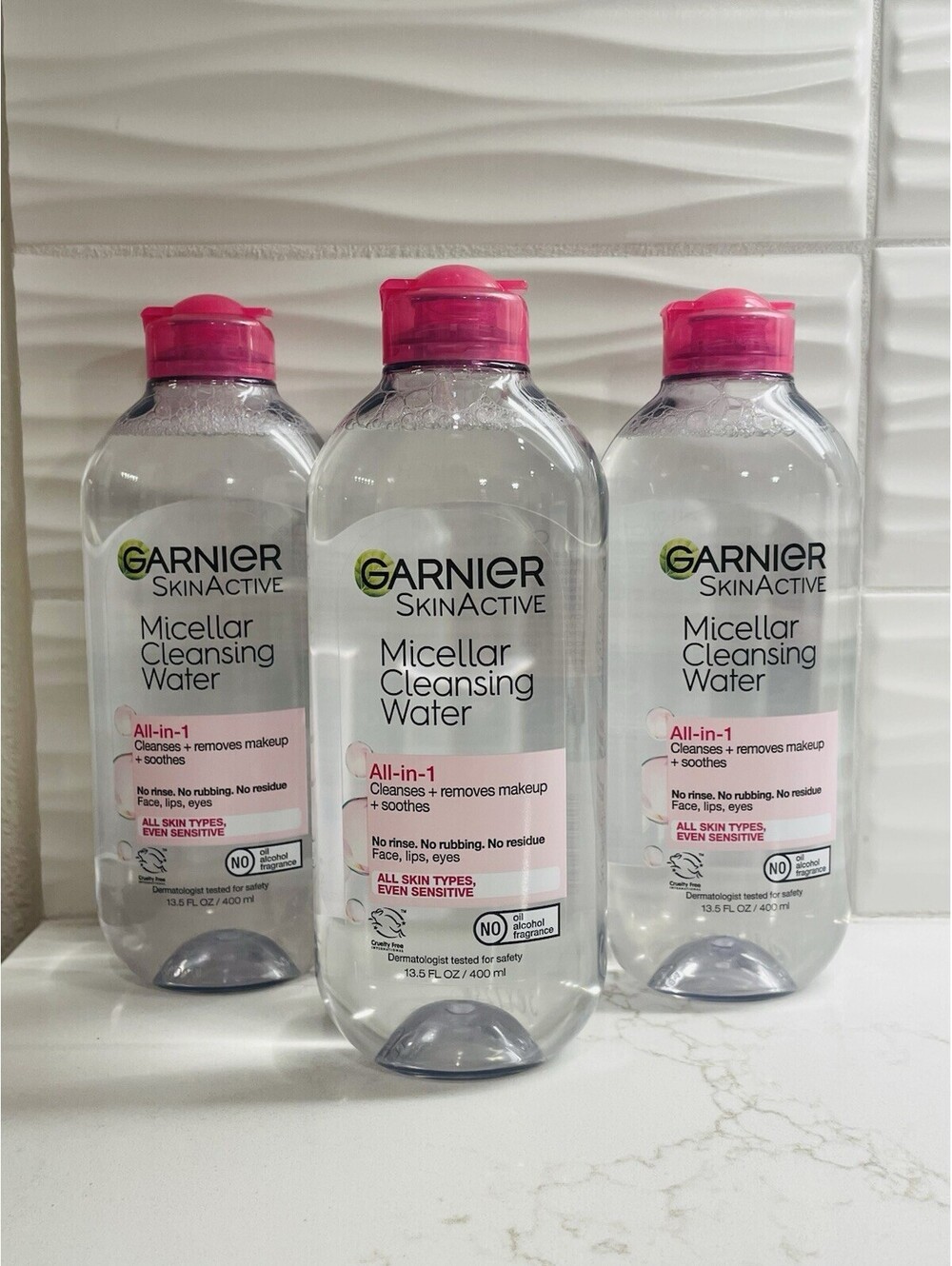 Garnier Skin Active Micellar Water All-in-1 Makeup Remover - Sensitive - 3 Pack